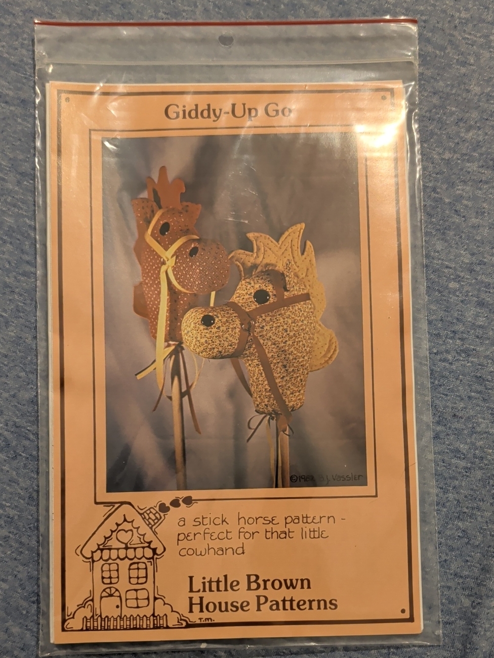 Vintage Giddy-Up Go Stick Horse Pattern 1982 Little Brown House Patterns